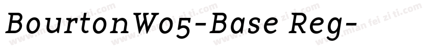 BourtonW05-Base Reg字体转换